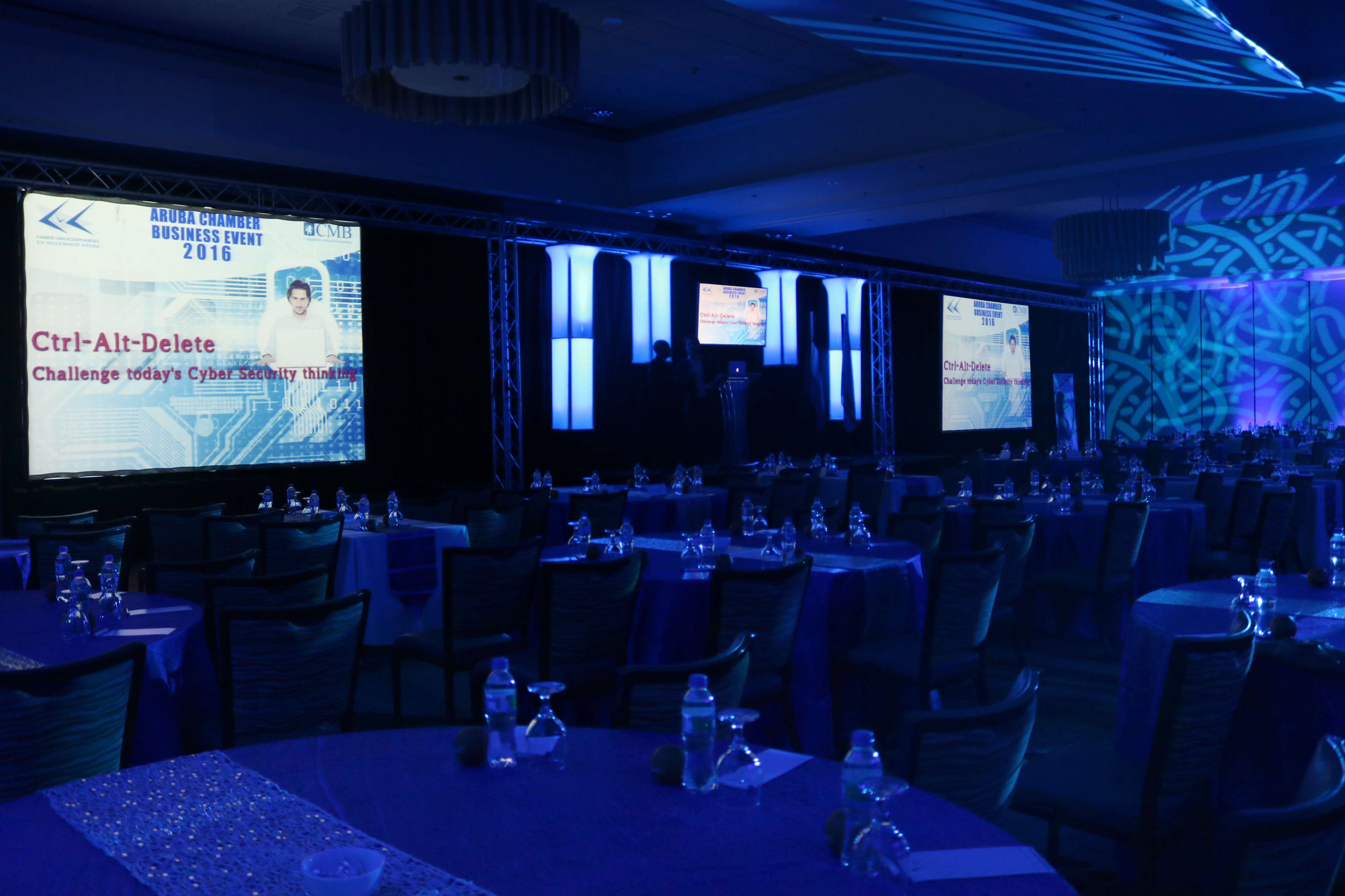 Aruba Marriott Chamber Business Event Light Audio Visual