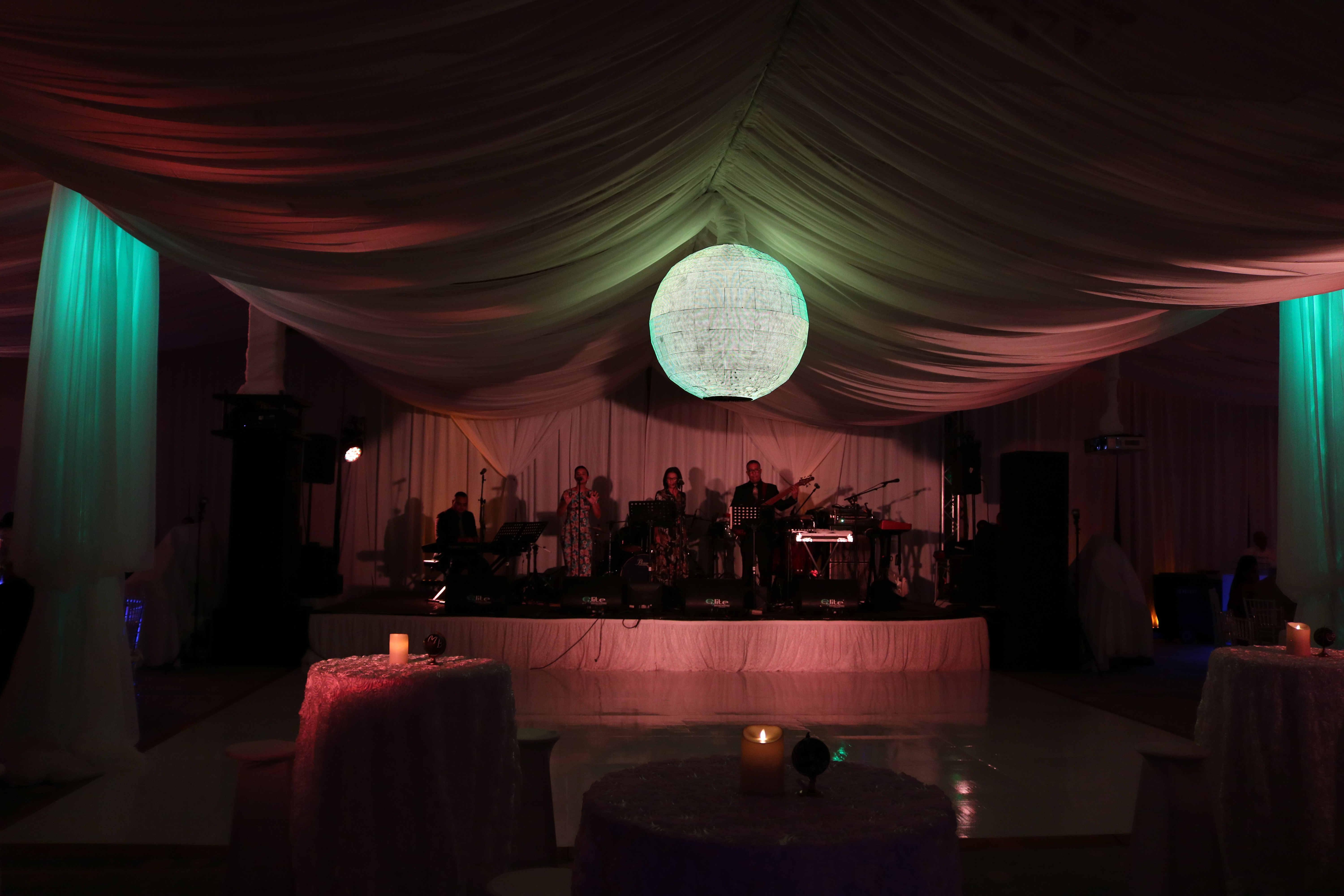CMB Bank Aruba Audio Visual Wedding Dinner Business Event Mapping